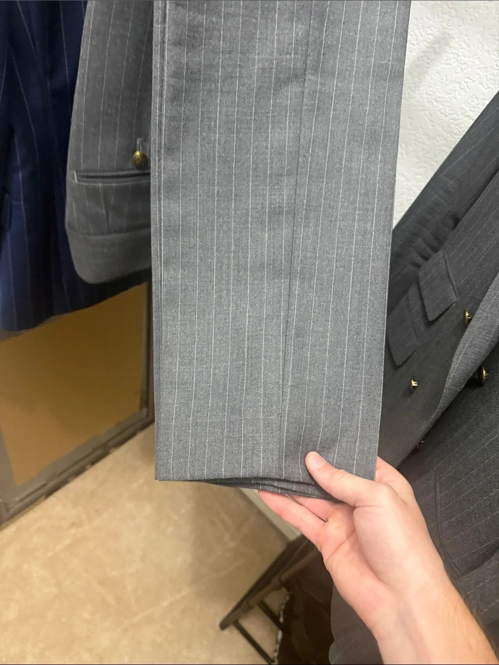 Bespoke custom Pinstripe Double-Breasted Suit